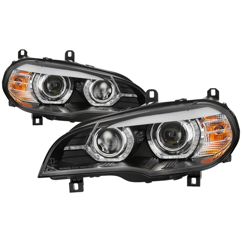 SPYDER 5085481 | Spyder 07-10 BMW X5 E70 (HID Models Only) Projector Headlights - Black PRO-YD-BMWE7007-AFSHID-BK; 2007-2010