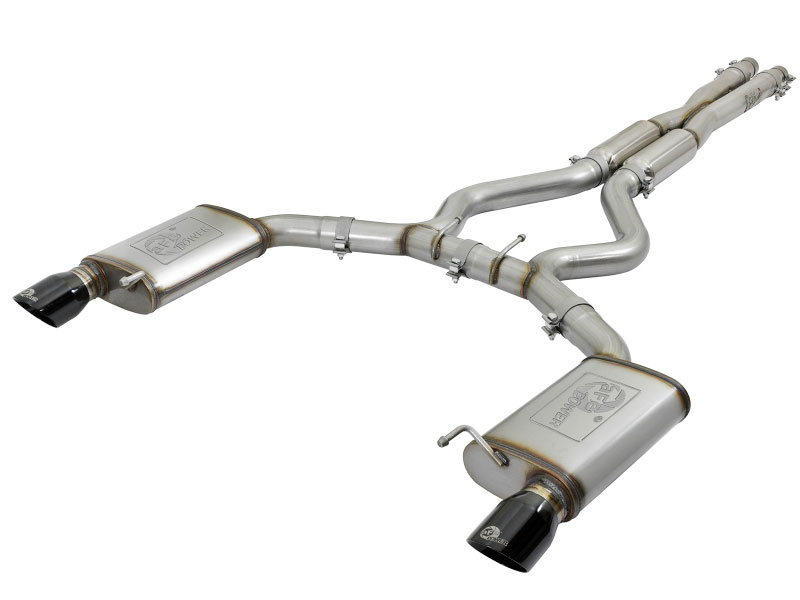 aFe 49-36442-b | MACHForce XP 3in-2.5in 304SS Exhaust Cat-Back 15-20 Audi S3 L4-2.0L (t) - Black Tips; 2015-2020