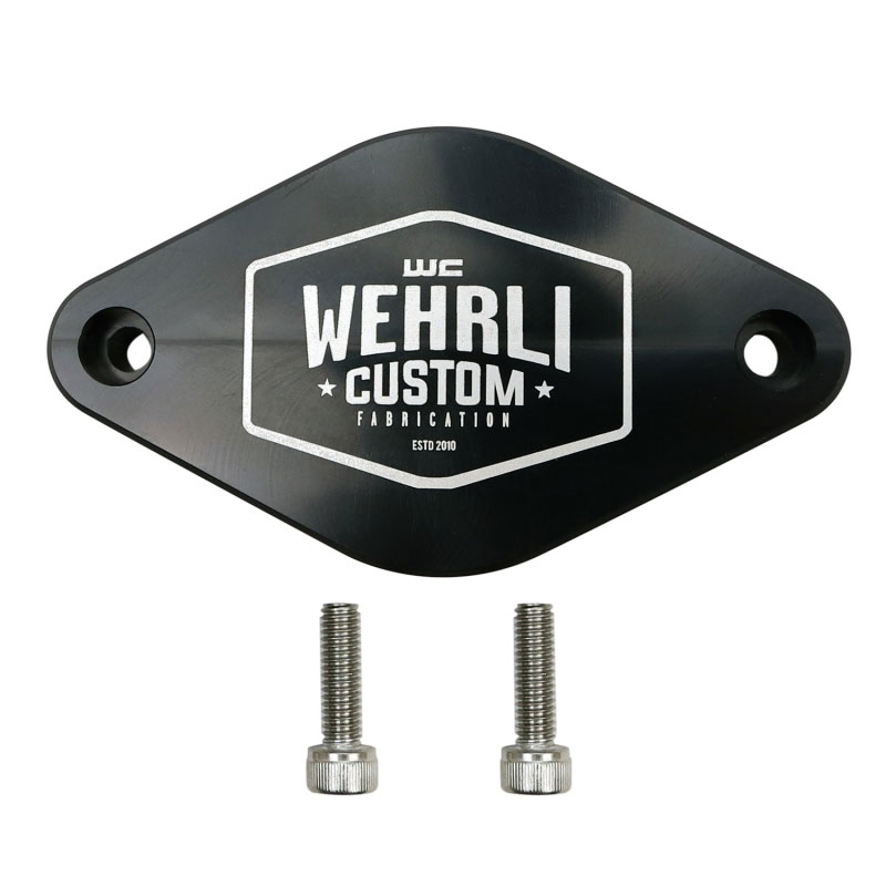 Wehrli wcf100096 | 11-16 Chevrolet 6.6L LML Duramax Turbo Resonator Billet Block Off Plate; 2011-2016