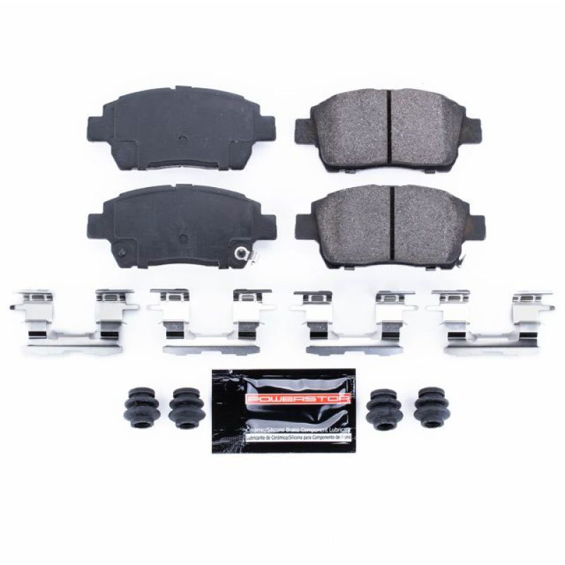 PowerStop z23-822 | Power Stop 12-15 Scion iQ Front Z23 Evolution Sport Brake Pads w/Hardware; 2012-2015