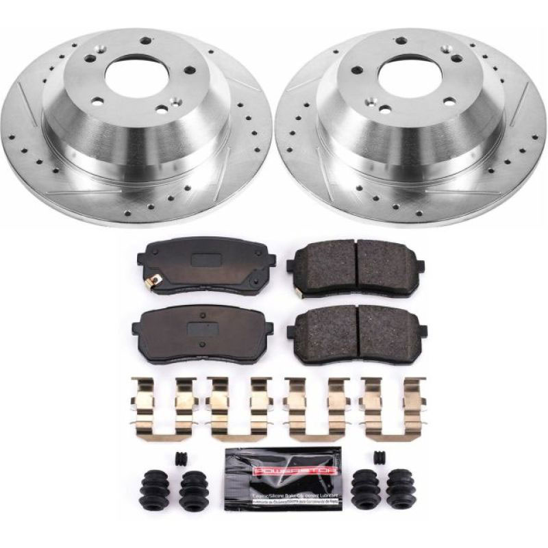 PowerStop k7213 | Power Stop 15-19 Kia Sedona Rear Z23 Evolution Sport Brake Kit; 2015-2019