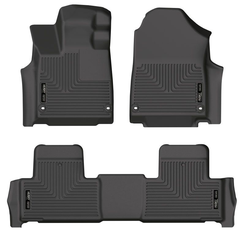 Husky Liners 95181 | 2022 Acura MDX Weatherbeater Black Front & 2nd Seat Floor Liners; 2022-2022