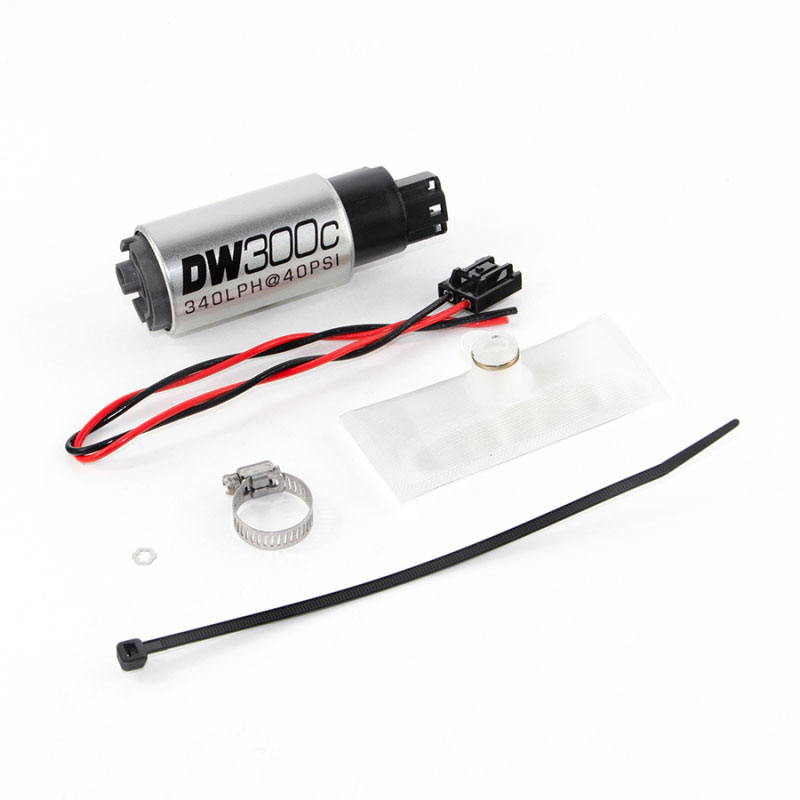 DeatschWerks 9-307-1030 | 88-91 BMW 325i DW300C 340 LPH Compact Fuel Pump w/ Install Kit (w/o Mounting Clips); 1988-1991