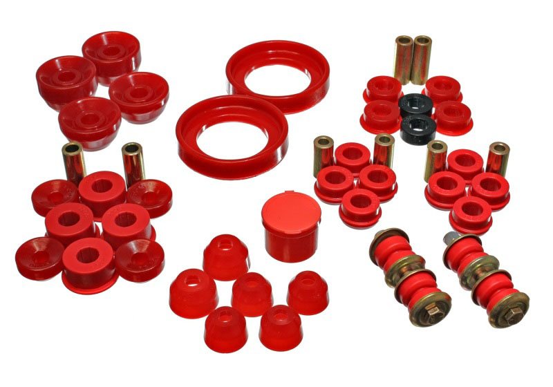 Energy Suspension 16.18108r | 90-93 Honda Accord/Odyssey Red Hyper-Flex Master Bushing Set; 1990-1993