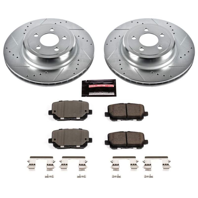 PowerStop k7052 | Power Stop 14-19 Dodge Charger Rear Z23 Evolution Sport Brake Kit; 2014-2021