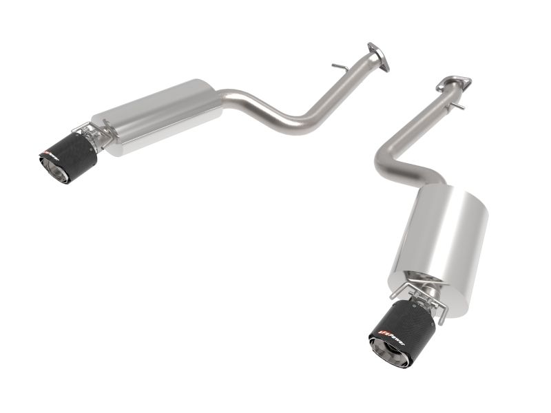 aFe 4936060c | Lexus IS350 14-22 V6-3.5L Takeda Axle-Back Exhaust System- Carbon Fiber Tip; 2014-2022