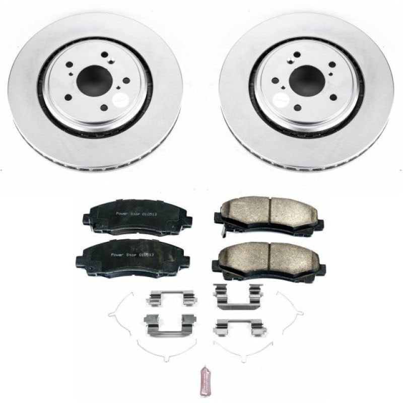 PowerStop crk7214 | Power Stop 15-19 Acura TLX Front Z17 Evolution Geomet Coated Brake Kit; 2015-2019