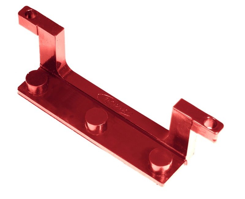 Daystar ku70040re | License Plate Bracket for Roller Fairlead Isolator Red