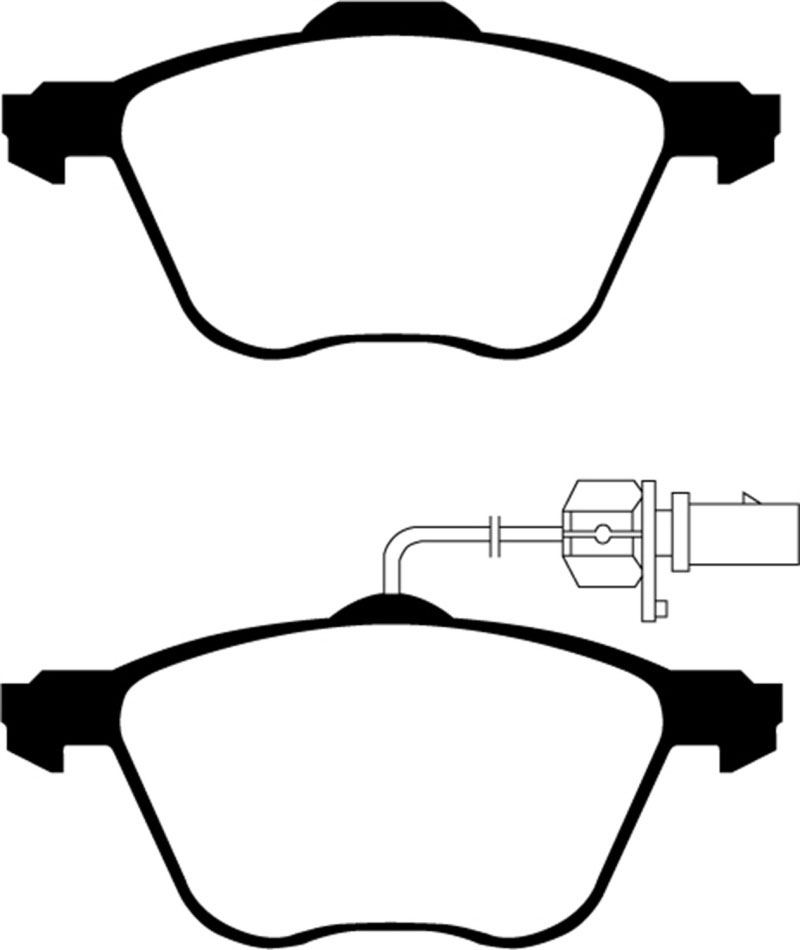 EBC ud880 | 01 Volkswagen Eurovan 2.8 (313mm) Ultimax2 Front Brake Pads; 2001-2001