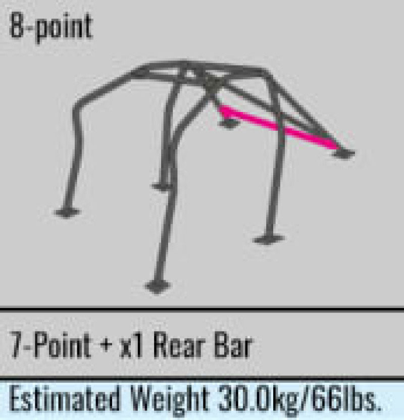 Cusco 246 270 g20 | Safety 21 2-Passenger 8-Point BLK Roll Cage 69-76 Datsun Fairlady Z S30 (S/O/No Cancel); 1969-1976