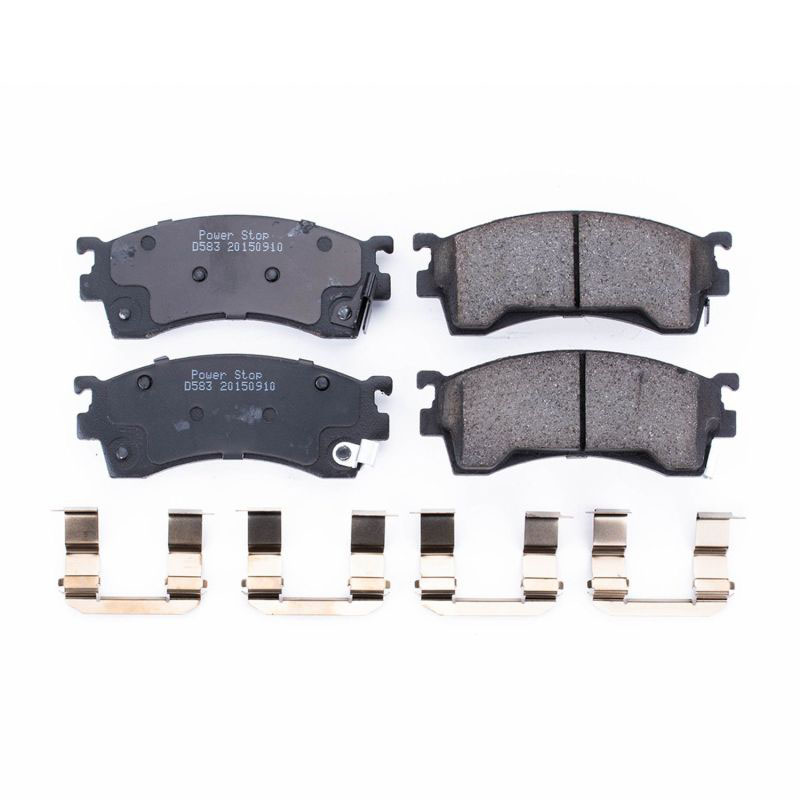 PowerStop 17583 | Power Stop 93-97 Ford Probe Front Z17 Evolution Ceramic Brake Pads w/Hardware; 1993-1997