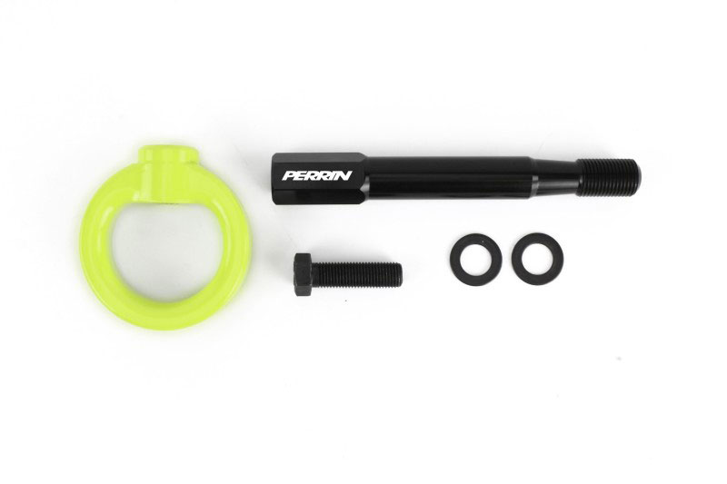 Perrin Performance psp-bdy-253ny | Perrin 14-19 Subaru Forester/Ascent Tow Hook Kit (Rear) - Neon Yellow; 2014-2019