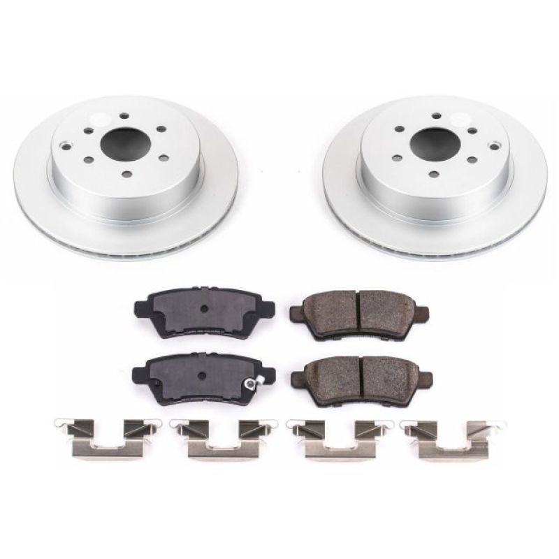 PowerStop crk147 | Power Stop 05-12 Nissan Pathfinder Rear Z17 Evolution Geomet Coated Brake Kit; 2005-2012