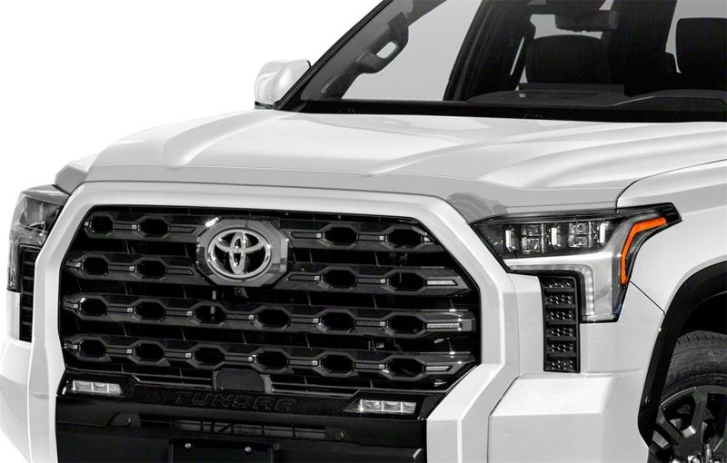 AVS 622294 | 22-23 Toyota Tundra CC/CrewMax & 2023 Sequoia Aeroskin Low Profile Hood Shield - Chrome; 2022-2023