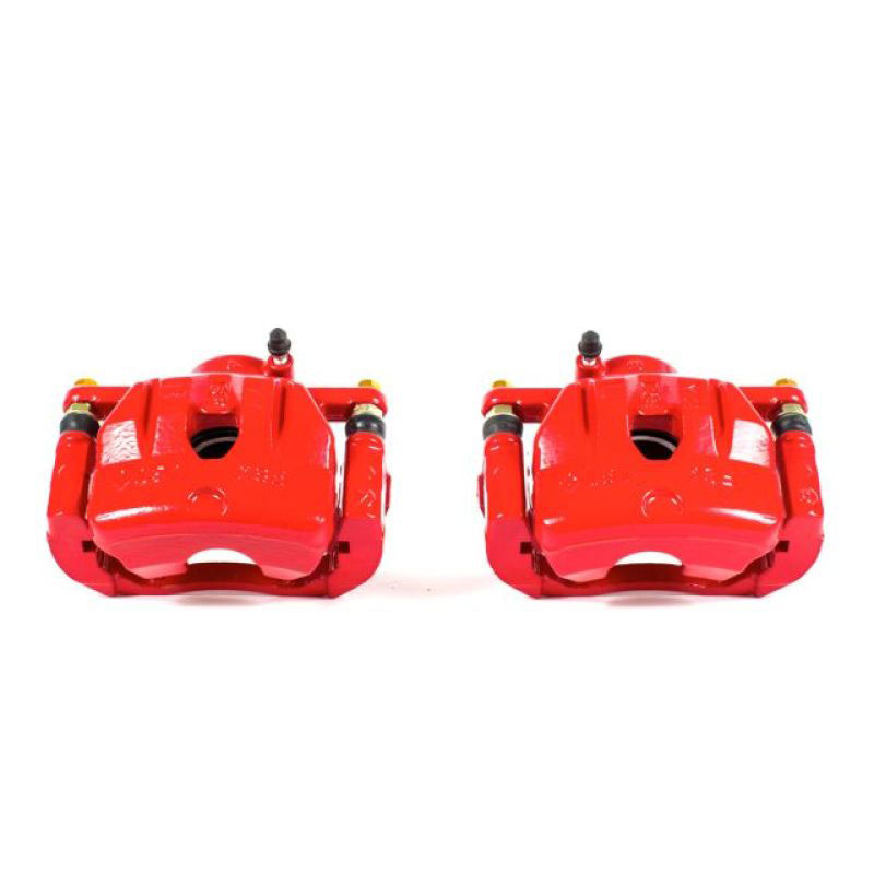 PowerStop s3248a | Power Stop 04-11 Mazda RX-8 Front Red Calipers w/Brackets - Pair; 2004-2011