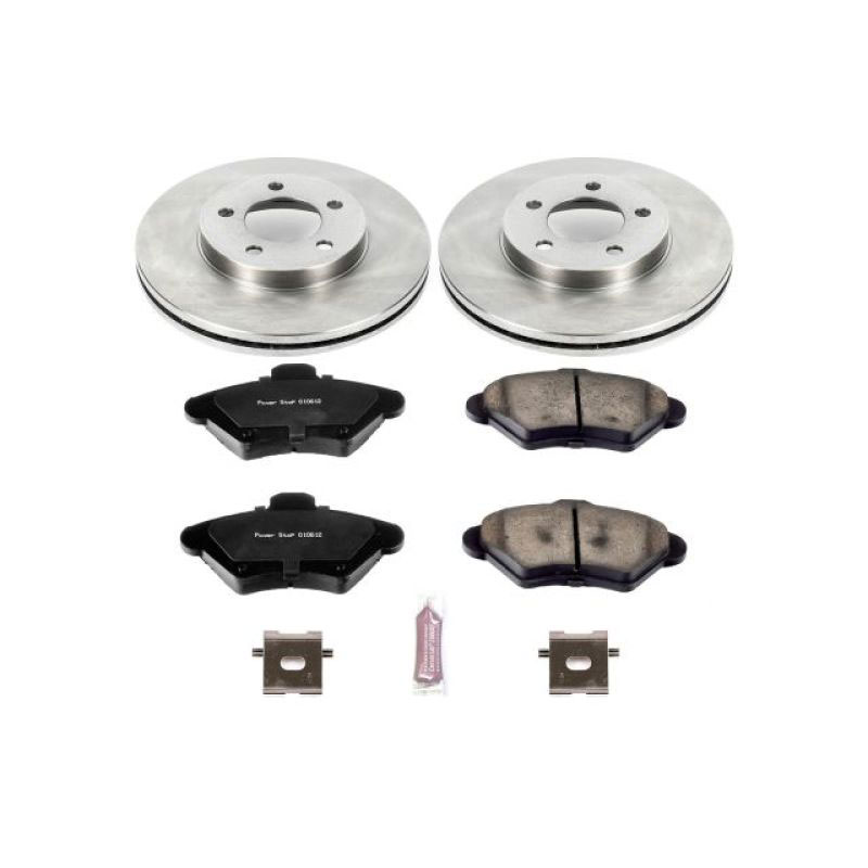 PowerStop koe1325 | Power Stop 93-97 Ford Thunderbird Front Autospecialty Brake Kit; 1993-1997