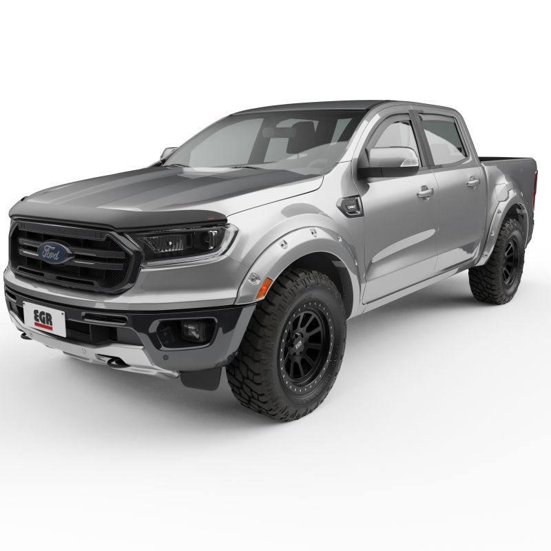 EGR 793554ux | 19-22 Ford Ranger Painted To Code Ingot Traditional Bolt-On Look Fender Flares Silver Set Of 4; 2019-2022