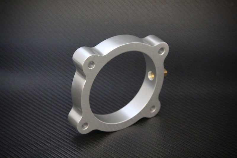 Torque Solution ts-tbs-021 | Throttle Body Spacer (Silver): Hyundai Genesis V6 3.8L 2013+