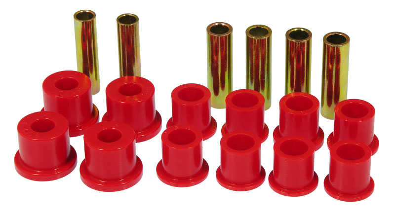 Prothane 6-1017 | 82-96 Ford Rear Spring & Shackle Bushings - Red; 1982-1996