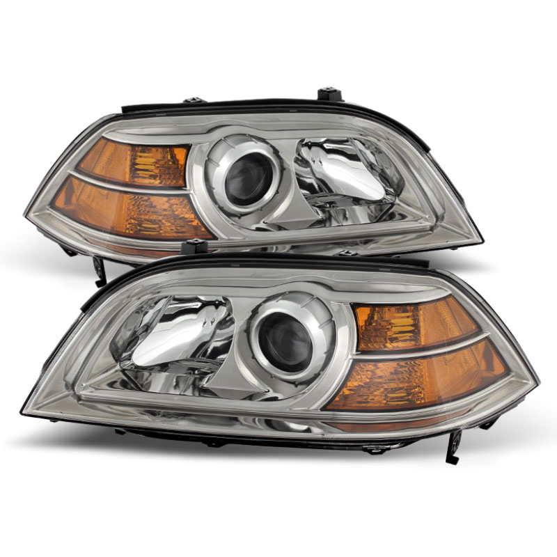 SPYDER 9026201 | Xtune Acura Mdx 2004-2006 Crystal Headlights Chrome HD-JH-AMDX04-AM-C; 2004-2006