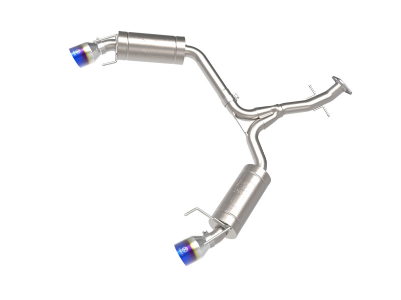 aFe 49-36055-l | POWER Takeda 06-13 Lexus IS250/IS350 SS Axle-Back Exhaust w/ Blue Flame Tips; 2006-2013