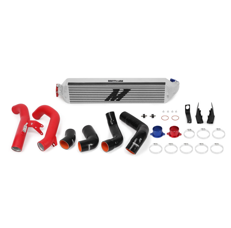 Mishimoto mmint-civ-16kslwrd | 2016+ Honda Civic 1.5T / 2017+ Honda Civic Si Silver Intercooler Kit w/Red Pipes; 2017-2020