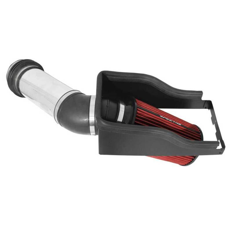 Spectre 9922 | 99-03 Ford F250/350 V8-7.3L DSL Air Intake Kit - Polished w/Red Filter; 1999-2003