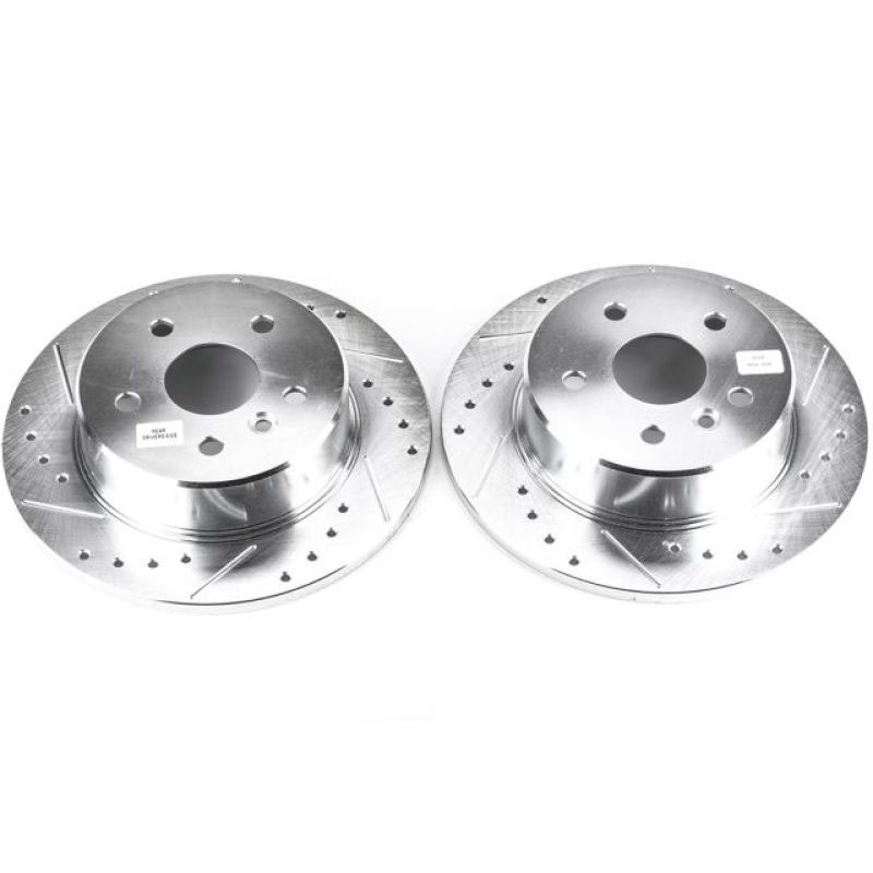 PowerStop jbr934xpr | Power Stop 00-04 Toyota Avalon Rear Evolution Drilled & Slotted Rotors - Pair; 2000-2004