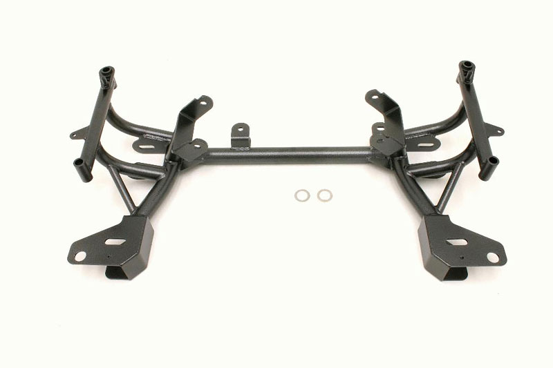 BMR Suspension KM013H | BMR Tubular K-member, TURBO, LS1 Motor Mounts, Standard Rack Mounts Black Hammertone; 1998-2002