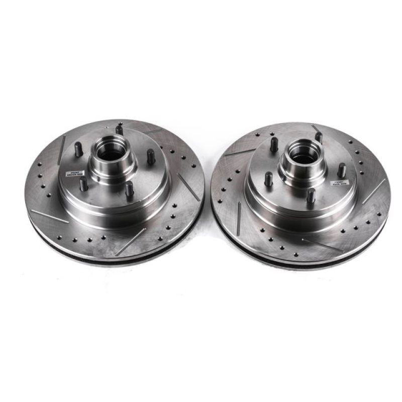 PowerStop ar8235xpr | Power Stop 91-96 Buick Roadmaster Front Evolution Drilled & Slotted Rotors - Pair; 1991-1996