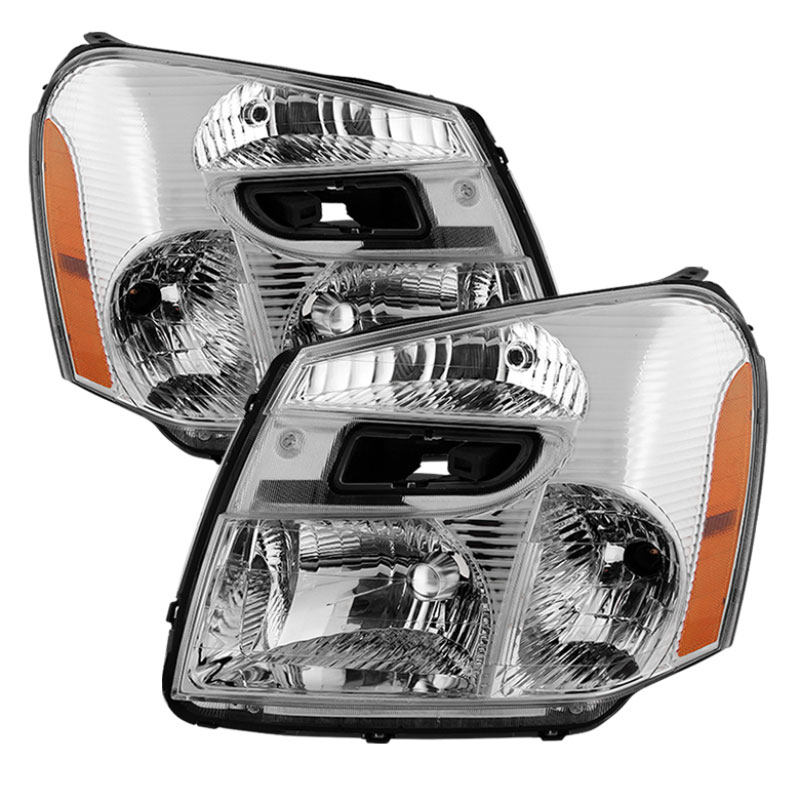 SPYDER 9031014 | Xtune Chevy Equinox 05-09 OEM Style Headlights Chrome HD-JH-CEQ05-AM-C; 2005-2009