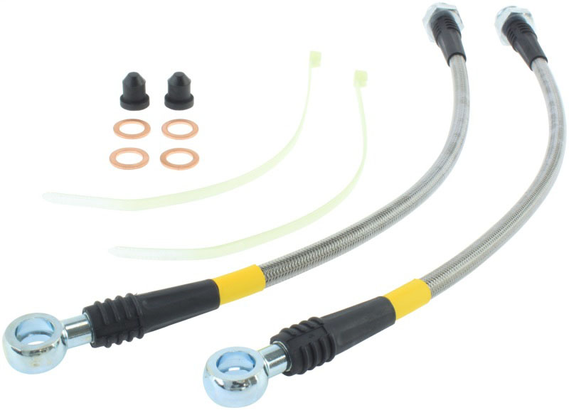 Stoptech 95062007 | StopTech 2003 Saturn Ion Stainless Steel Front Brake Line Kit; 2003-2003