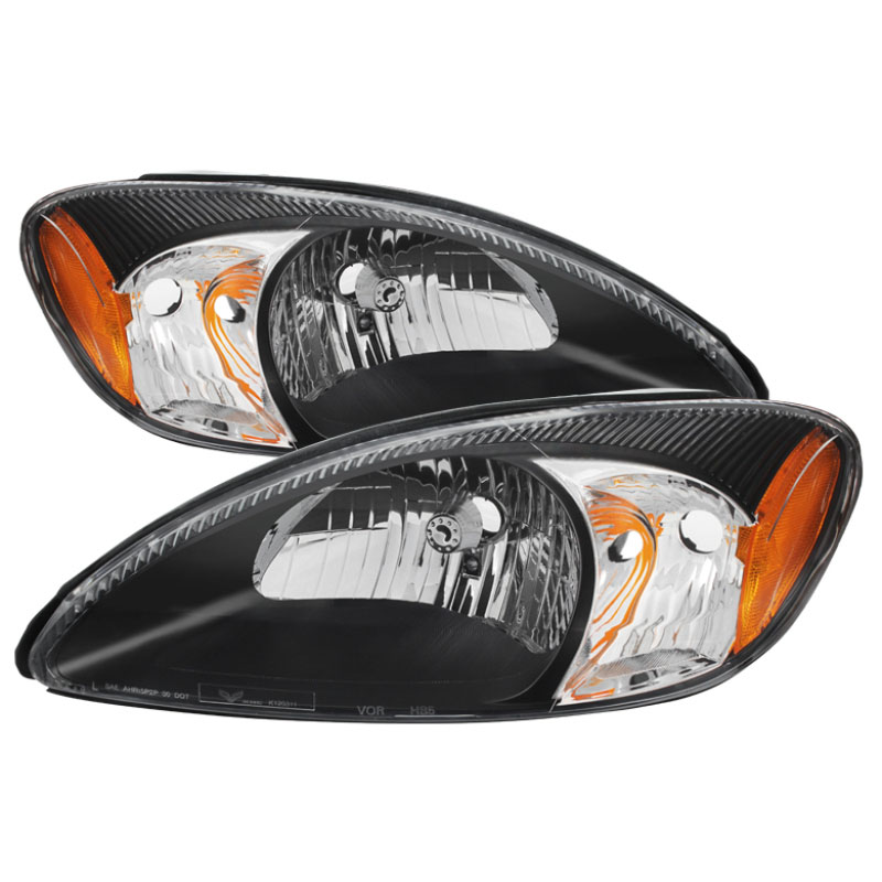 SPYDER 9024740 | Xtune Ford TaurUS 2000-2007 Crystal Headlights Black HD-JH-FTA00-AM-BK; 2000-2007