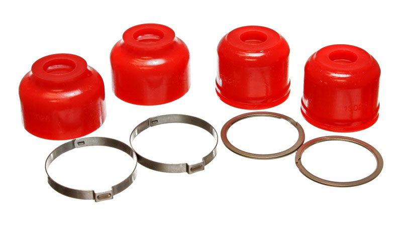 Energy Suspension 9.13136r | 94-06 Hummer H1 Red Front or Rear Ball Joint Boot Set; 1994-2006