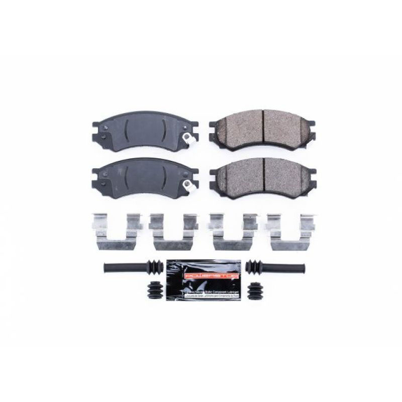 PowerStop z23-507 | Power Stop 91-92 Saturn SC Front Z23 Evolution Sport Brake Pads w/Hardware; 1991-1992