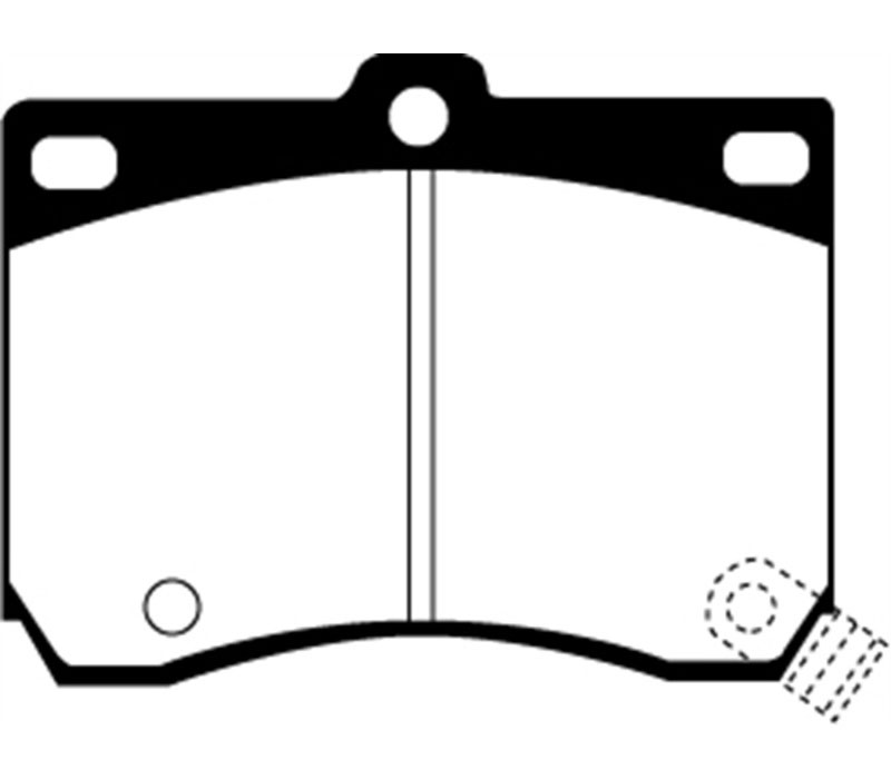 EBC ud473 | 91-96 Ford Escort 1.8 Ultimax2 Front Brake Pads; 1991-1996