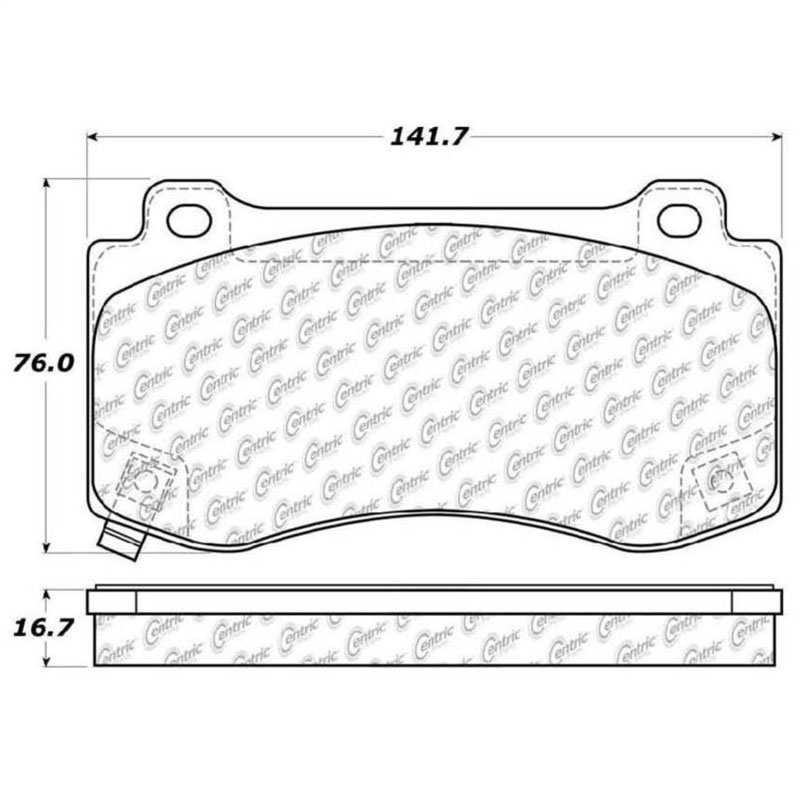 Stoptech 308.11490 | StopTech Street Brake Pads Dodge Magnum, Front; 2006-2008