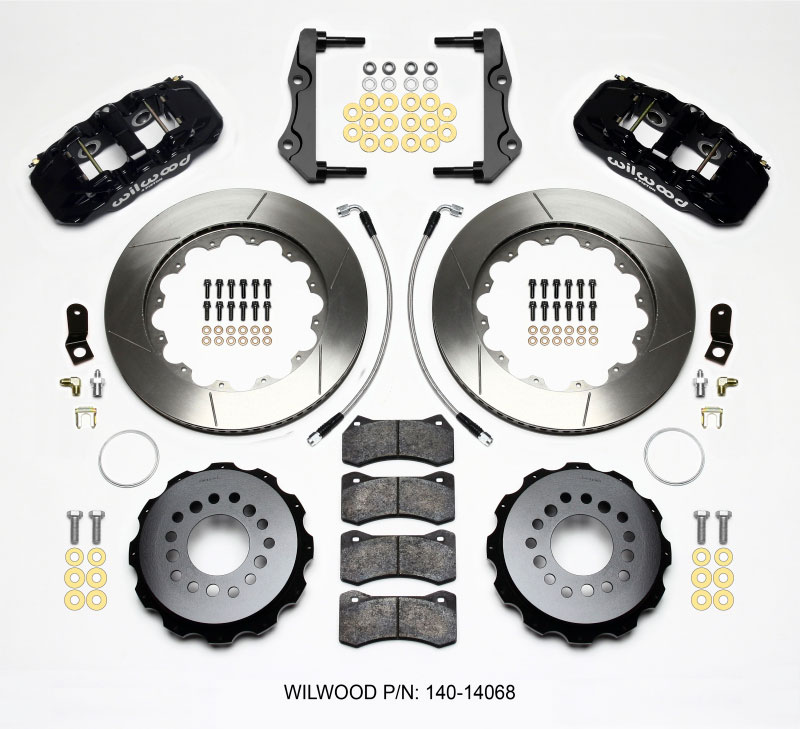 Wilwood 140-14068 | AERO4 Rear Kit 14.25in 2014-Up Challenger w/Lines; 2014-2021