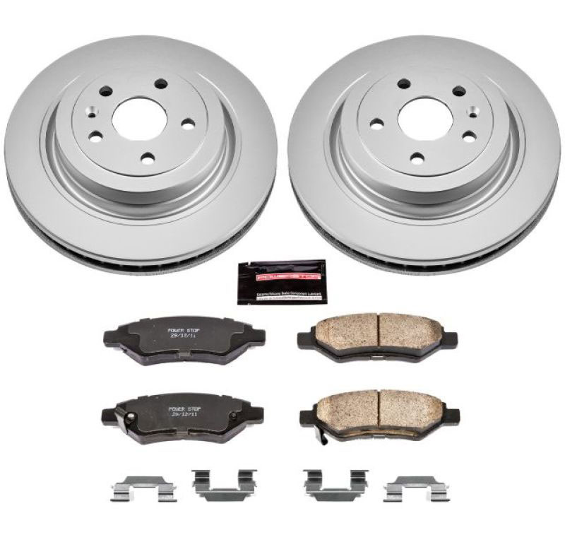 PowerStop crk4723 | Power Stop 08-14 Cadillac CTS Rear Z17 Evolution Geomet Coated Brake Kit; 2008-2014