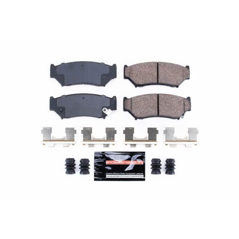 PowerStop z23-556 | Power Stop 00-04 Chevrolet Tracker Front Z23 Evolution Sport Brake Pads w/Hardware; 2000-2004