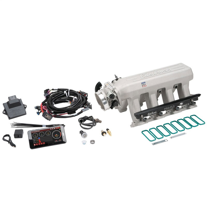 Edelbrock 35730 | Pro Flo 4 XT EFI System Seq Port LS Gen III/IV Cathedral Port 550 HP Max 35lb/hr