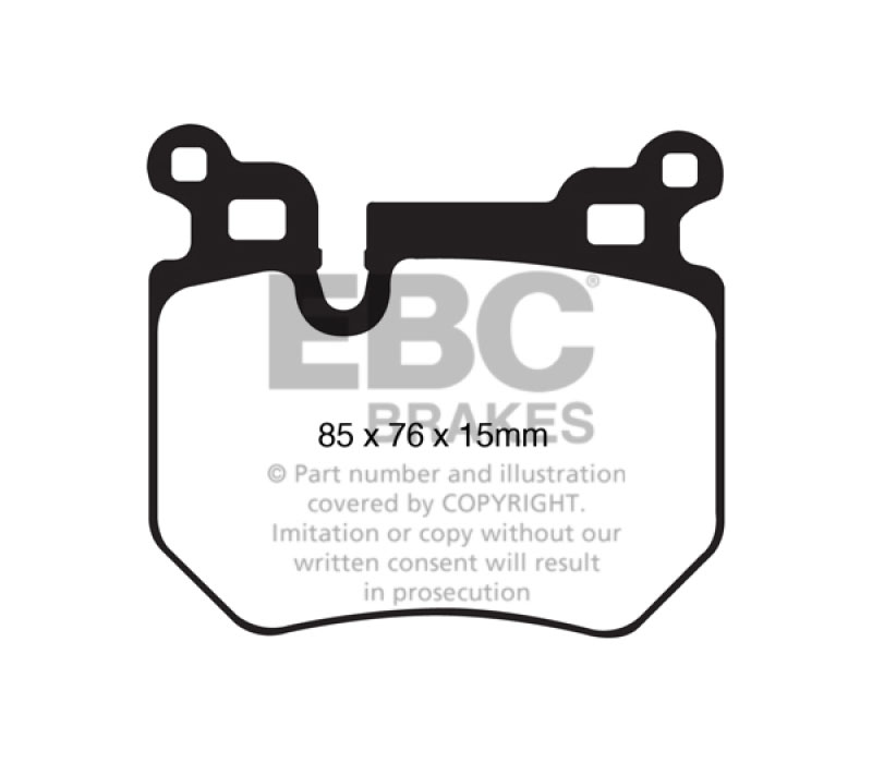 EBC dp31996c | 08-10 BMW 135 3.0 Twin Turbo Redstuff Rear Brake Pads