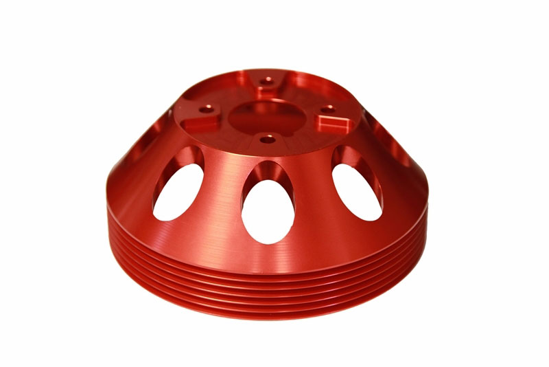 Torque Solution ts-gen-003r | Lightweight Water Pump Pulley (Red): Hyundai Genesis Coupe 3.8 2010+; 2010-2023