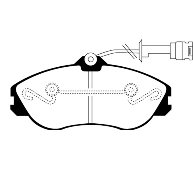 EBC ud419 | 92-95 Audi 90 2.8 Ultimax2 Front Brake Pads; 1992-1995