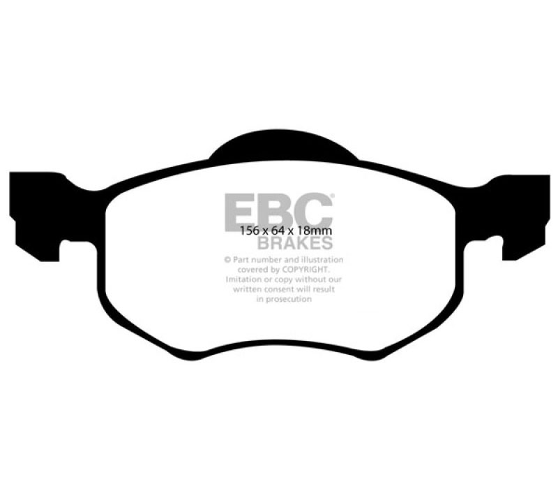 EBC dp41616r | 00-04 Ford Escape 2.0 Yellowstuff Front Brake Pads; 2000-2004