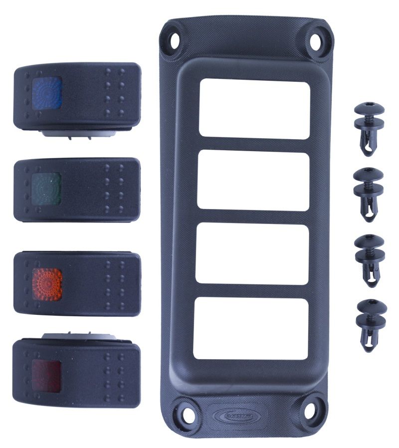 Daystar kj81001bk | 2015-2018 Jeep Renegade 2WD/4WD - A-Pillar Rocker Switch Pod (Switches Included); 2015-2018