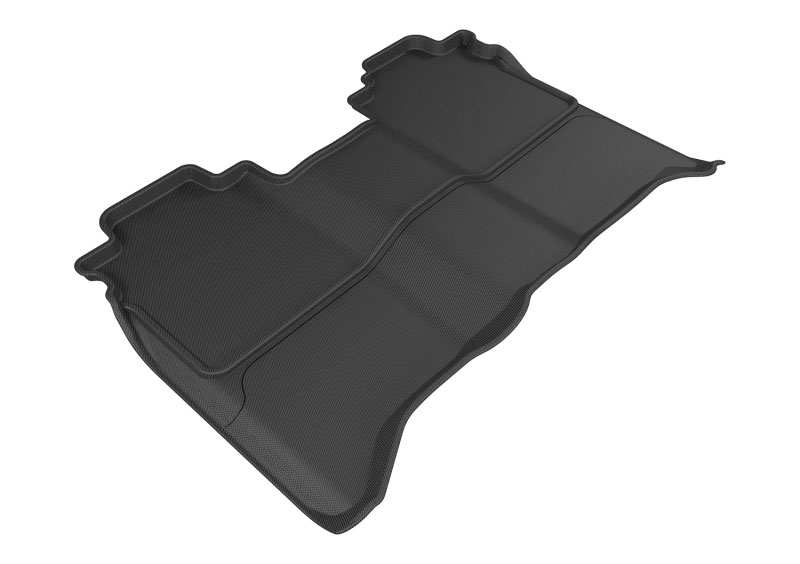 3D Maxpider l1ns08421509 | 3D MAXpider 2016-2019 Nissan Titan Crew Cab Kagu 2nd Row Floormats - Black; 2016-2019