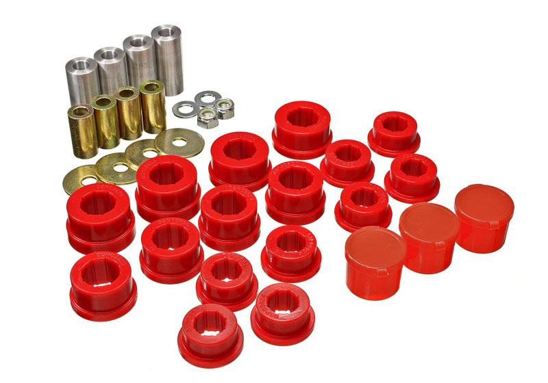 Energy Suspension 8.3135r | 93-98 Toyota Supra Front Control Arm Bushing Set - Red; 1993-1998