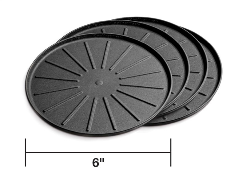 WeatherTech 8a6cstbk | Round Coaster Set - Black - Set of 6