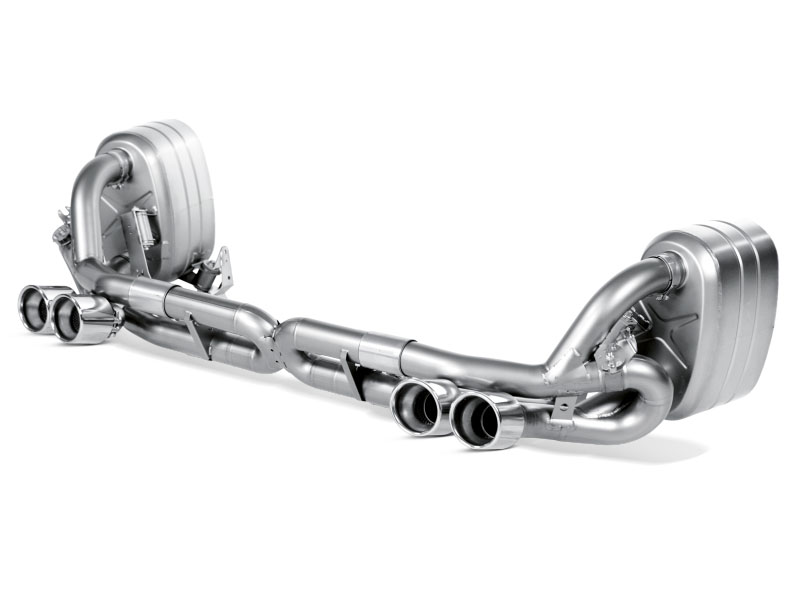 Akrapovic spo997cart | 08-12 Porsche 911 Carrera S/4/4S/GTS Slip-On Race Line (Titanium) w/ Titanium Tips; 2008-2012